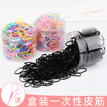 Child hair accessories disposable rubber band baby pull constantly black Hairband tie hair girl durable good elasticity