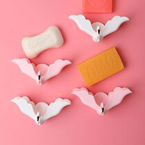 Home Multifunction Hanging Soap Box Cute Toilet Drain Mesh Red Soap Rack Free of perforated soap box Large number