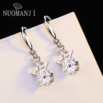 S925 silver earrings Womens simple temperament earrings Korean fashion personality small earrings 2020 New Tide ear jewelry