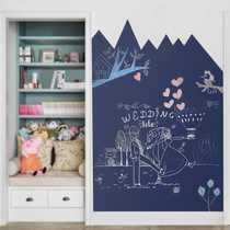 lehoo double layer magnetic blackboard wall sticker Household removable wall blackboard Childrens environmental protection chalk Magnetic graffiti wall Self-adhesive modeling blackboard wall