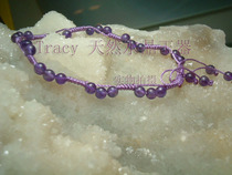 Natural Amethyst anklet Heye type pure hand-made fortune transfer Wang popular jewelry