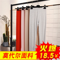 Modal one-piece autumn pants Womens leggings thin warm pants Slim line pants pants plus size body stretch