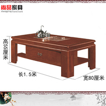 Solid Wood kung fu coffee table modern Chinese kung fu tea table living room tea table tea set table automatic water office coffee table