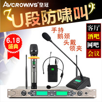  AVCROWNS DX-305 One for two U segment KTV wireless microphone performance conference handheld gooseneck K song microphone