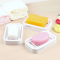 Bijiajia creative plastic double drain soap box Handmade soap box soap rack Bathroom supplies