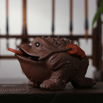 Chenxiang Zucai three-legged purple sand gold toad purple sand tea set tea pet ornaments tea pet boutique tea play