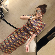  sandro moscoloni knitted dress 2021 spring and autumn new slim slim hip length skirt bottoming skirt