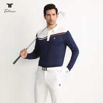 Golf outfit Mens long sleeve T-shirt autumn winter style fashion mens jersey golf blouses a pair of breathable mens T-shirts