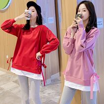 Pregnant Woman Spring Autumn Clothing Fashion style 2021 Suit Blouse T-shirt Womens Spring Clothing Two Sets Of Undershirt Boomer