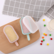 Fasola Creative Silicone Gel Ice Cream Molds Homemade Cartoon Ice Cubes Box Cartoon Ice Cream Popsicle Stick Ice Molds