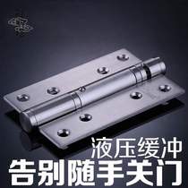 Hydraulic Hinge Invisible Door Hinge Positioning Rebound Damping Buffer Door Closer Automatic Door Closing Spring