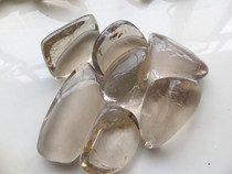 Natural tea crystal gravel raw stone large particles degaussing stone fish tank landscape flower pot paving feng shui ornaments for Buddha