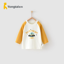 Tongtai spring and autumn new 1-4-year-old infants and young children and men and womens babies casual out round neck top raglan sleeve T-shirt