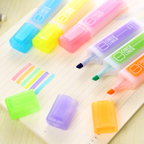 Hobby Korean cute creative stationery candy color high capacity highlighter student key mark marker pen