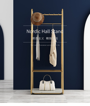 Nordic bedroom floor-to-ceiling light luxury coat rack modern simple home hanging clothes ins new multifunctional clothing rack