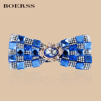 BOERSS new childrens high-gloss crystal diamond bow tie boy wedding groom small bow tie boy flower boy British