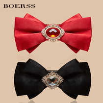BOERSS new childrens bow tie mulberry silk silk boy collar flower British suit dress accessories male Lady
