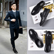 Hong Kong Chaobou Mens shoes 2022 Spring Summer New trends Business Leisure is fitting Inn Brock Leather Shoes Man