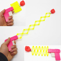 Sea Play children toy guns Mini whole demagoguery to blame elastic telescopic fist gun spring magic gun nostalgic classic small