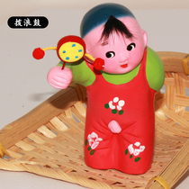 Chinese special folk handicraft mud plastic Tianjin Xiaozu man's small gift abroad