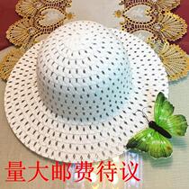 Childrens Hat Shading Cap Light Board Cap Blank Five Rafigrass Clothing Accessories Monochrome Cross Border