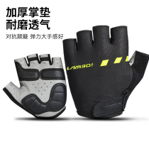 Permanent half-finger riding gloves road mountain bike mens and womens bicycles summer shock-absorbing bike balance car breathable