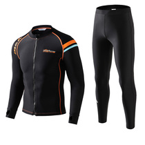 New snorkeling suit mens split long sleeve quick-drying plus fat plus size beach sunscreen jellyfish wetsuit suit