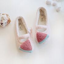 Anti-slip pregnant woman slippers Slippers Shoes Plush Slippers Home Shoes Soft without taste Safety High quality autumn and winter