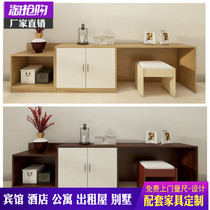 New simple Express Hotel writing high and low TV combination table and chair Cabinet luggage rack hotel full set of furniture customization