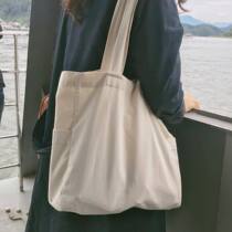 2022 new ins and women bag large capacity canvas single shoulder art big bag bag shopping bag minimalist fashion Korean version wave