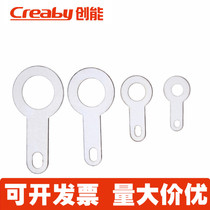 Copper single head welding sheet silver-coated wire ear gasket circular ring shaped welding terminal copper wiring M2 M2 2M2 7M6 2