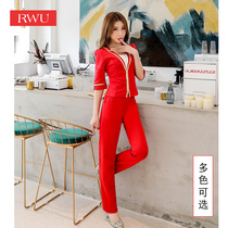 Beautician work clothes Spring and autumn womens football bath foot massage massage spa bar health suit hotel professional uniform tide