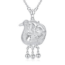 Baixun 99 foot silver baby long life lock National Wind duck children child silver lock Full Moon year old gift