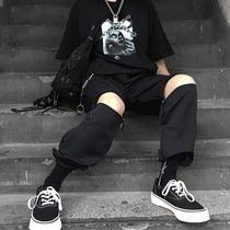  funckfasss18fw functional zipper unlock trousers black