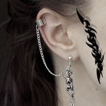  Hell Calls-Dark Gothic Punk Skull Earrings