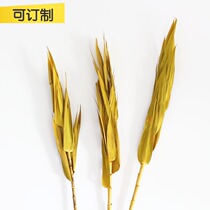 (Mountain tree) golden yellow dried branches leaves yellow leaves imported dried flowers multi-branches real flowers real flowers with dry branches