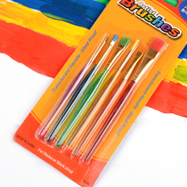 Art Brush Set Children's Kindergarten Art diy Graffiti Painting Brush Six Color Brush