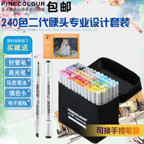 Official method Calle Mark pen generation suit students Cartoon Clothing Alcohol Oily Painting 36 36 48 60 72 72 Specialties Painted Double Head Color Mark Pen Complete 160 Color