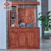 Redwood porch cabinet partition hedgehog red sandalwood Chinese solid wood Living Room bar cabinet Hall screen Rosewood Hall screen Rosewood Hall Cabinet