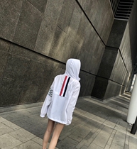 Thom Browne2019 summer new tb sunscreen clothing mens and womens models hooded sports jacket jacket