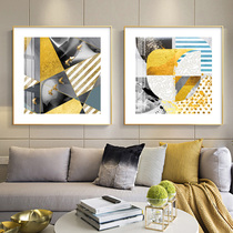 Modern minimalist living room sofa background wall decorative painting abstract personality Nordic light luxury bedroom restaurant hanging painting