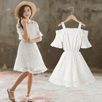 South Korea 2021 new summer girls lace dress in summer girls