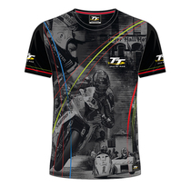 2018 Summer time Man Island tt Ring Island Motorcycle Speed Dry riding Short sleeves Locomotive Cultural Jersey Racing car with half sleeves