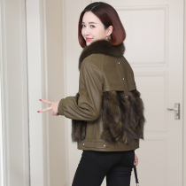 Zqqz Fox Fur Coat Women's Short 2021 New Fashion Small Leather Sheepskin Leather 86-2