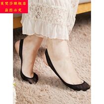 Furfansa half-foot socks Wide sling sole socks Womens boat socks non-slip hot day deodorant foot bottom