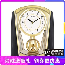 Japan Li Sheng watch silent modern fashion creative desk clock Living room bedroom rocking quartz clock table clock 4RP772