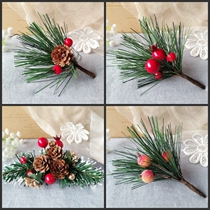 Simulation pine needle rattan Coniferous needle ball Christmas wreath material Christmas Rattan ring Rattan ring diy jewelry material
