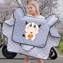 Electric car windshield womens summer sunscreen cover Battery motorcycle sunshade thin weatherproof and waterproof summer artifact