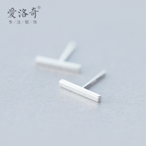 Love Rocky s925 silver word earrings male ladies fashion simple personality Bar Personality fashion ear jewelry