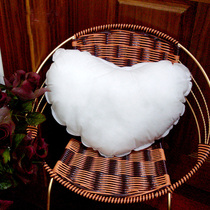 Pillow core Cross embroidered pillow core high-bullet cotton chicken heart pillow sleepsleeve heart-shaped pillow cushion core